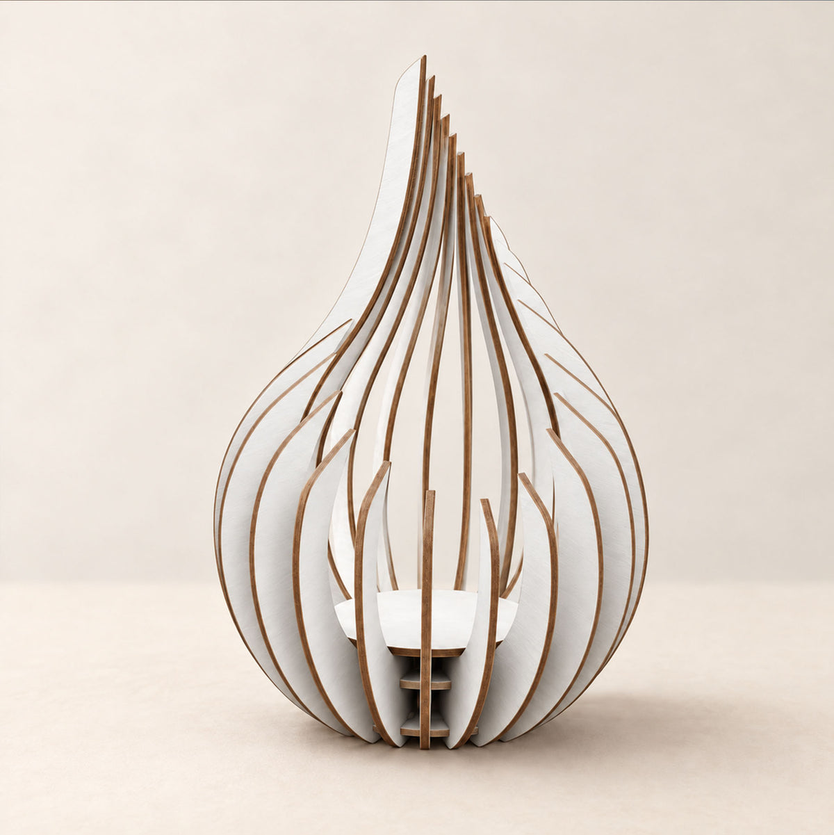 Wooden Flame – dekorativt LED-ljus